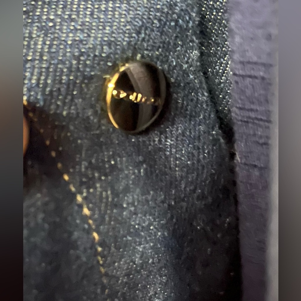 Goldsign Dark Indigo Denim Shirt Dress - Picture 4 of 11
